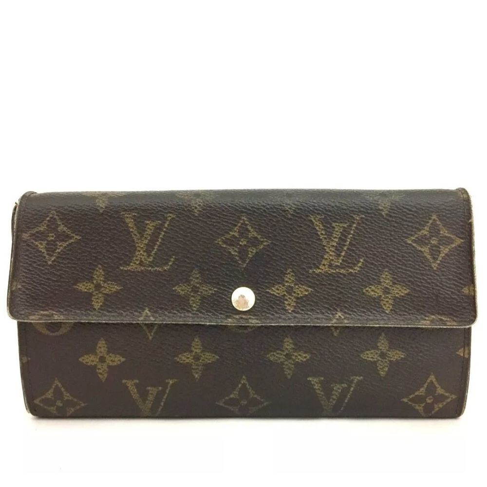 Louis Vuitton Monogram Portefeiulle Sarah Long Bifold Wallet /R5066